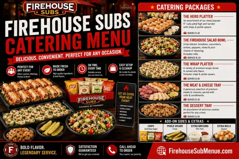 Firehouse Subs Catering Menu with Pictures And Prices 8 Firehouse Subs Catering Menu
