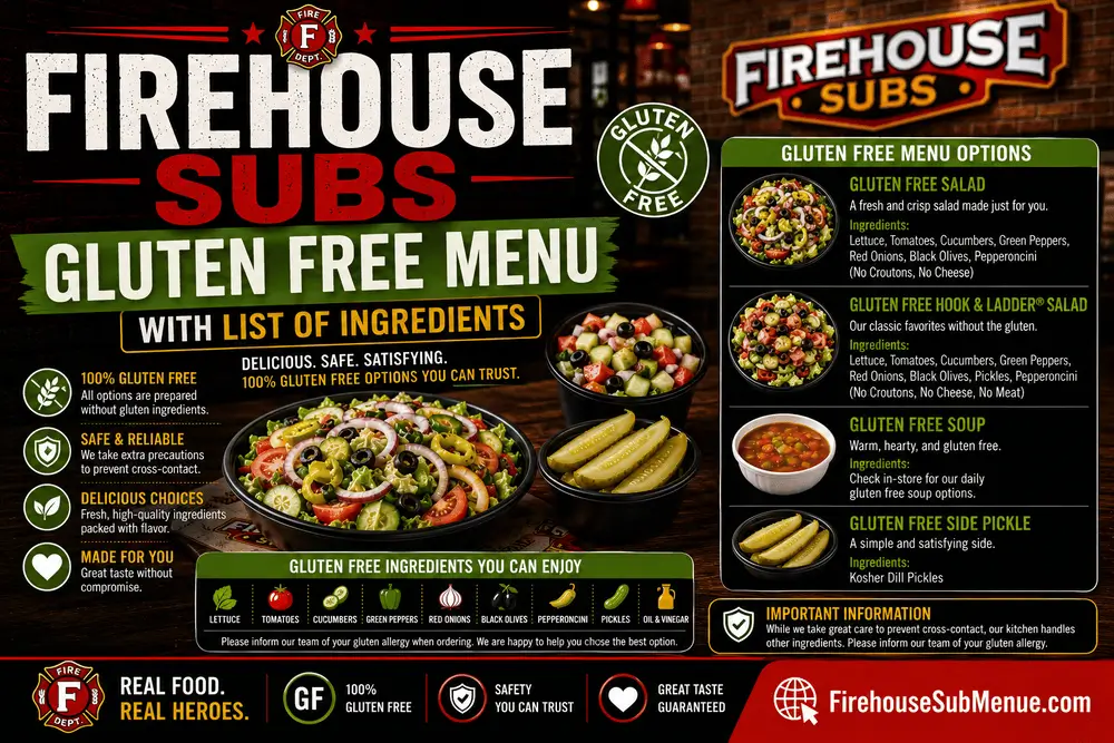 Firehouse Subs Gluten Free Menu With List of Ingredients 1 Firehouse Subs Gluten Free Menu