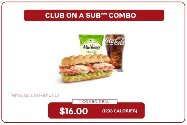 Firehouse Subs Club on a Sub Combo