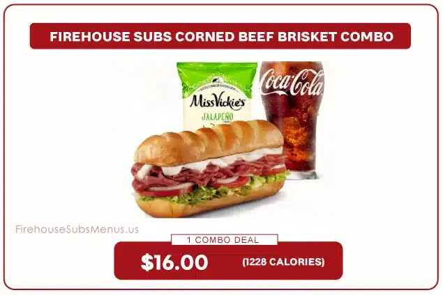 Firehouse Subs Corned Beef Brisket Combo - Price, Nutrition & Allergens 2 Firehouse Subs Corned Beef Brisket Combo