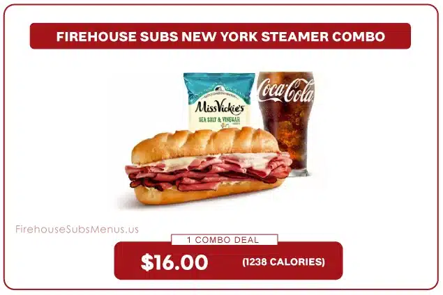 Firehouse Subs New York Steamer Combo - Price, Nutrition & Allergens 2 Firehouse Subs New York Steamer Combo