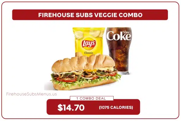Firehouse Subs Veggie Combo - Price, Nutrition & Allergens 2 Firehouse Subs Veggie Combo