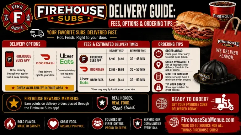 Firehouse Subs Delivery Guide: Fees, Options & Ordering Tips 6 Firehouse Subs Delivery
