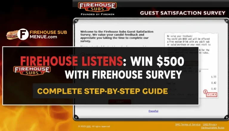 FirehouseListens: Win $500 With Firehouse Survey 2026 7 FirehouseListens