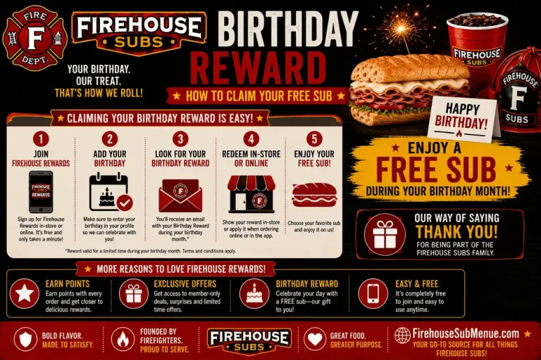 Firehouse Subs Birthday Reward: How to Claim Your Free Sub 11 Firehouse Subs Birthday Reward