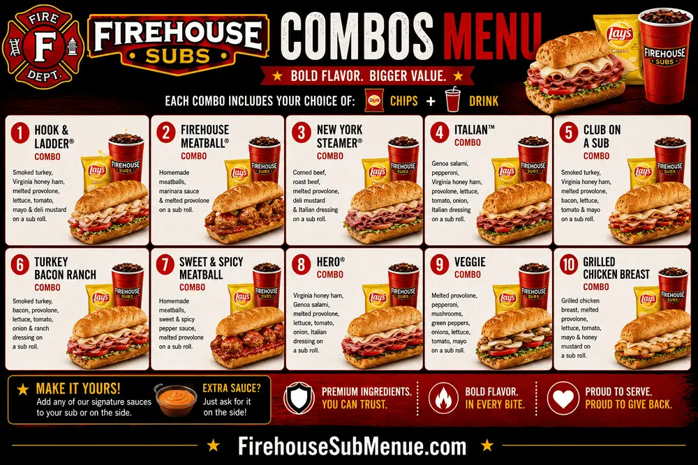Firehouse Subs Combos Menu with Prices and pictures 22 Firehouse Subs Combos Menu