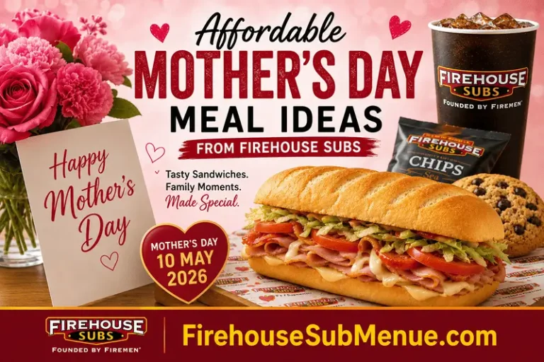 Affordable Mother’s Day Meal Ideas From Firehouse Subs (Mother’s Day 10 May 2026) 7 Firehouse Subs Mother’s Day Meal