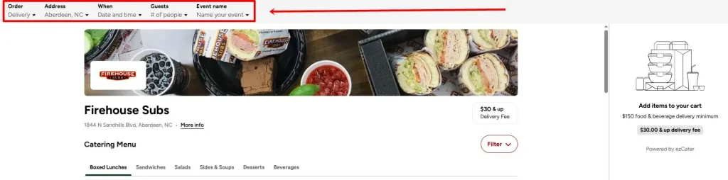 Catering Order Details