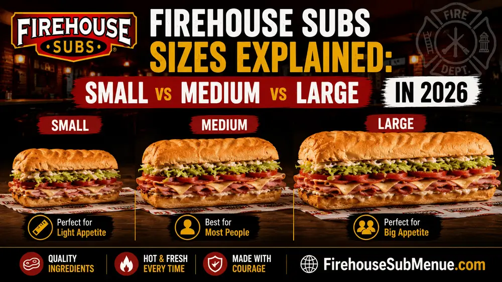 Firehouse Subs Sizes Explained: Small vs Medium vs Large in 2026 1 Firehouse Subs Sizes